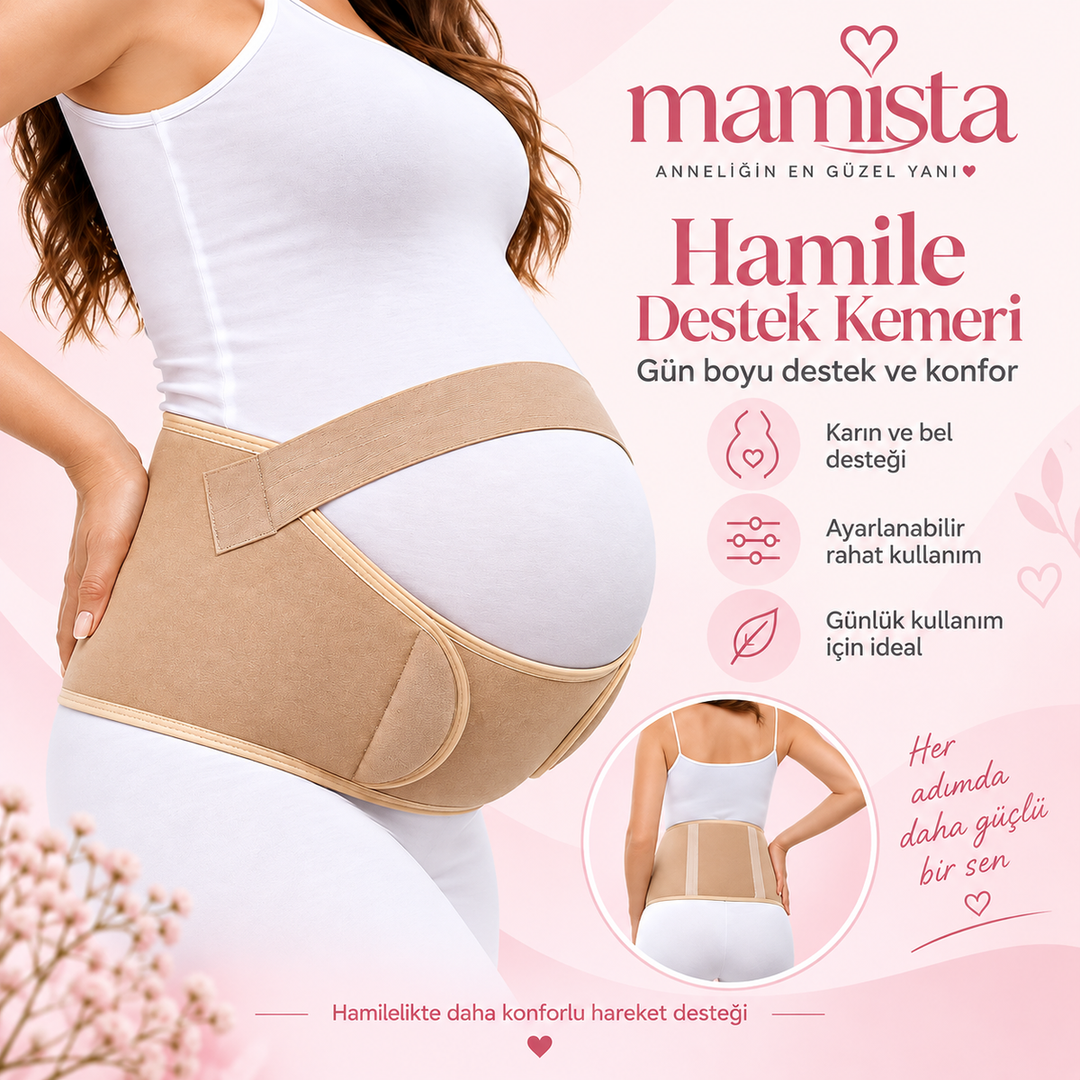 MAMİSTA™ Hamile Bel & Karın Destek Korsesi