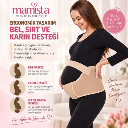 MAMİSTA™ Hamile Bel & Karın Destek Korsesi
