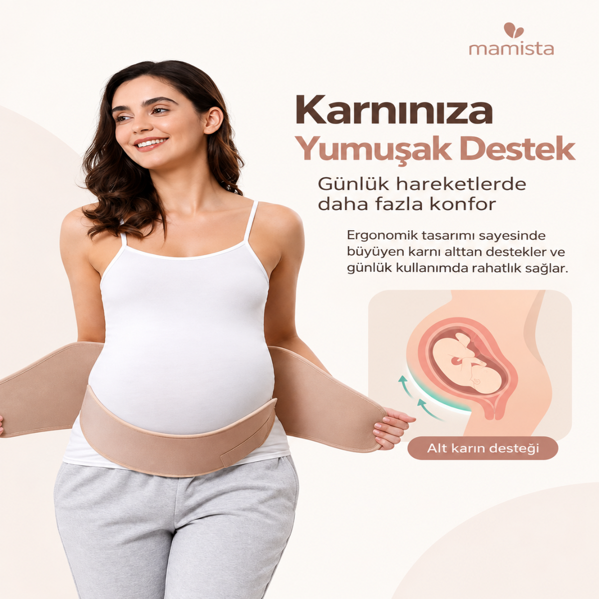 MAMİSTA™ Hamile Bel & Karın Destek Korsesi