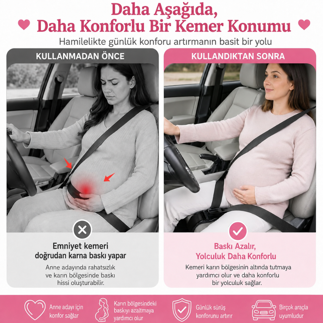 MAMİSTA™ Hamile Emniyet Kemeri Aparatı